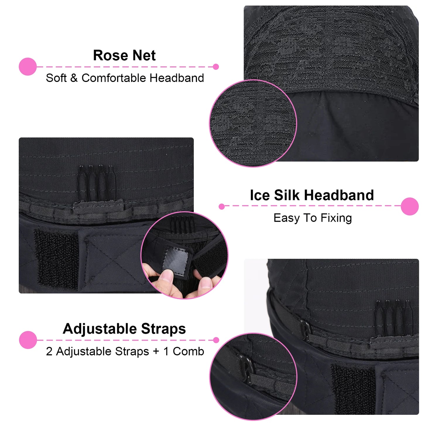 Tereshar Synthetic Short  Afro Puff Headband Wigs for Black Women 8inch Afro Puff Hair Kinky Curly Wigs for Daily Party Use