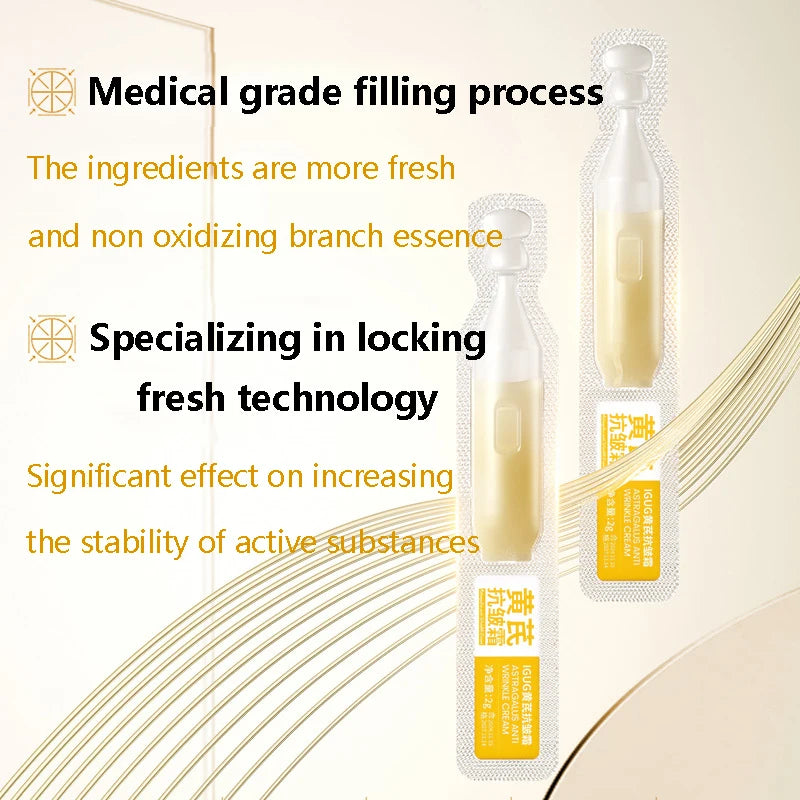 Astragalus Instant Wrinkle Remover Essence Fade Fine Lines Face Serum Anti Aging Firming Lifting Whitening Korean Skin Care