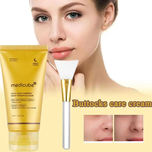 Medicube Collagen Peel off Mask Deep Cleansing Pores Oil Control Turmeric Wrapping Night Face Mask for Brightening Rejevenation