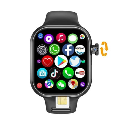 Advanced VP29 Smart Watch 4G Full Network Android 2.29 Inch Rotating Camera SIM Card GPS WIFI NFC Health Google Services