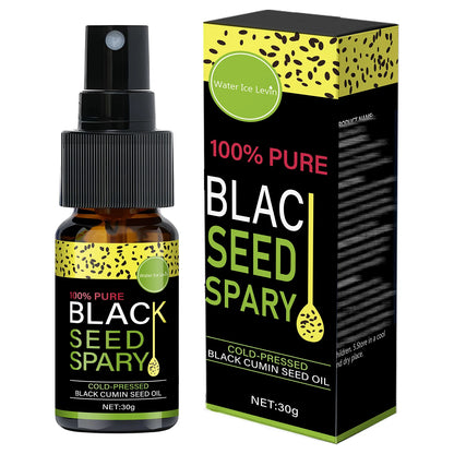 100% Pure Black Seed Oil Spray - Cold-Pressed Hair Treatment, Deep Nourishment, Frizz Control, Winter Shine Care
