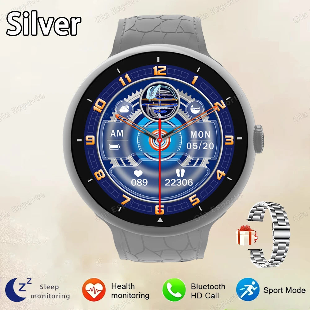 New Smart Watch 2.09inch AMOLED Screen Bluetooth Call GPS Tracker Smartwatch Health Monitor Men Women Sports Watches Waterproof