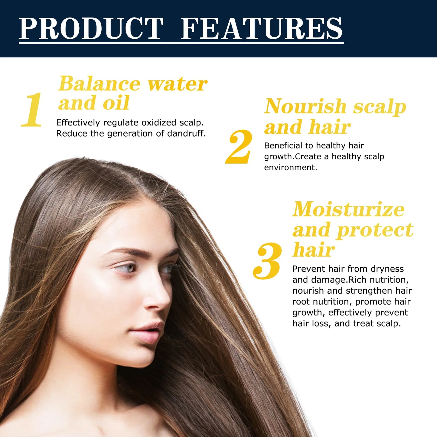 Dandruff Removal Spray Anti Itching Scalp Treatment Repair Dryness Damaged Prevent Hair Lo-ss Oil Control Nourishing Hair Serum