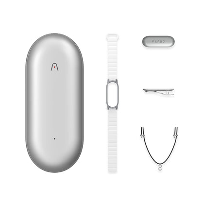 PLAUD NotePin Wearable AI Voice Recorder, AI Notetaker, Smart Transcription & Summarization, with Wristband & Lanyard