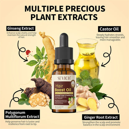 SEVICH Ginger Hair Growth Oil Fast Hair Regrowth Oil Anti Hair Loss Scalp Treatment Serum Hair Growth Product for Men Women 20ml