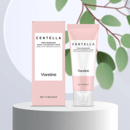 Himalayan Salt Centella Asiatica Cleanser Deep Cleansing Foam Removes Impurities Gentle Refreshing Facial Cleanser 114g