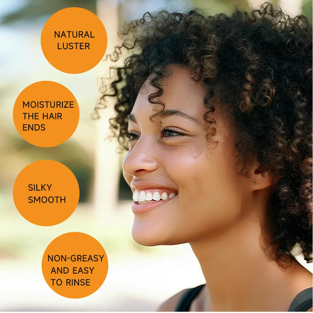 Batana Oil Hair Mask 10 Seconds Fast Repair Hair Desiccation Damage Hair Mask nhances Hair Thickness, Prevents Loss, Repairs