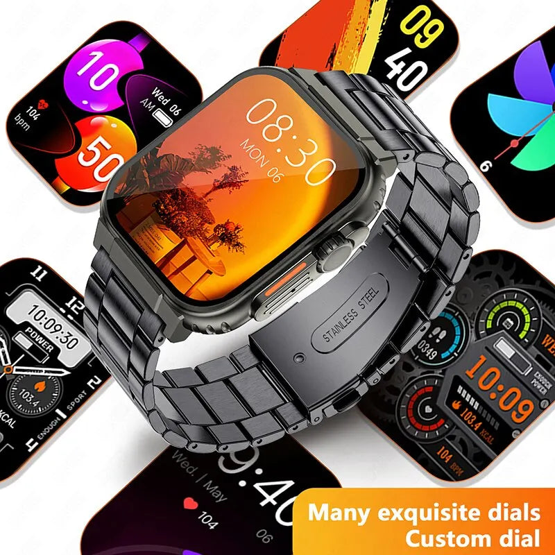 LIGE Bluetooth Call Men Smart Watch Women 600Mah Large Battery 100+ Sports Fitness Tracker Waterproof Local Music Smartwatch Man