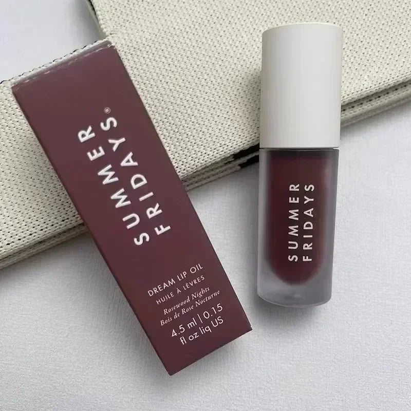 Summer Fridays Iced Coffee Lip Balm Mini Lip Gloss Set New Moisturizing Transparent Smooth Soft Tube Mirror Lipstick Lip Makeup