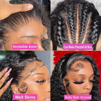 Invisi Strap HD 360 Full Lace Wig Human Hair Precut 360 Lace Frontal Wig Drawstring Snug Fit Glueless Wig Preplucked  250 Densit