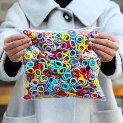 20/50/100Pc Elastic Hair Bands Girls Hair Accessories Mini Colorful Nylon Headband Kids Ponytail Holder Scrunchie Ornaments Gift