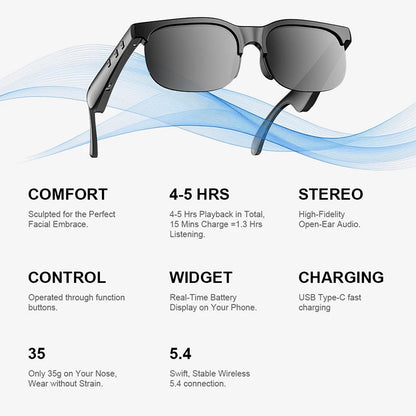 Xiaomi Popular AI Smart Glasses Wireless Bluetooth Glasses Wireless Speakers Multifunctional Sunglasses Sports Glasses New Hot