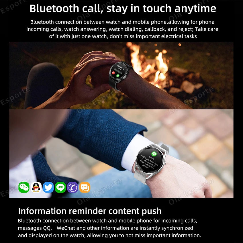 New Watch 4 Pro Upgrade Smart Watch 2025 Watch 4 Series Heart Rate Sleep Health Monitoring BT Call Sports Waterproof Smartwatch