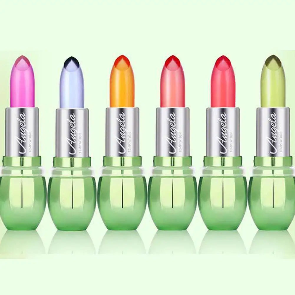 Aloe Vera Jelly Color Changing Lipstick Moisturizing Temperature Color Changing Lip Gloss hydrating Crystal Jelly Lipstick