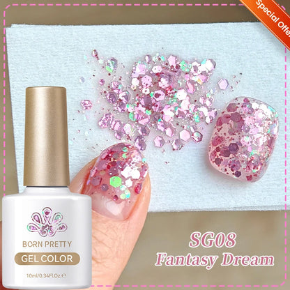 BORN PRETTY 10ml HEMA TPO FREE Mint Chocolate Cat Magnetic Gel Nail Polish Sumer Colored Ultra Shine Soak Off UV Gel Nail Art