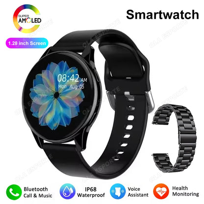 Men Women Sports Smart Watch 1.28" Screen Voice Call Smartwatch Heart Rate Sleep Monitoring Smart Notifications Message Preview