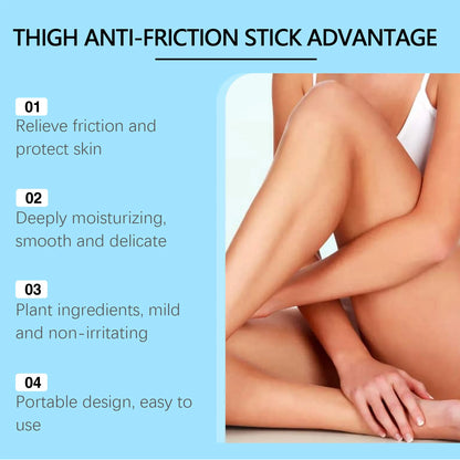 Jaysuing Thigh Smooth Anti-Friction Cream Stick Reduce Friction Reduce Inflammation for Running Cycling Anti Sweat Skin Cream