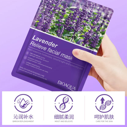 BIOAOUA Probiotics Face Mask Centella Asiatica, Aloe Vera & Vitamin C - Hydrating, Soothing, Brightening & Repairing Facial care