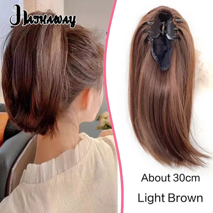 14 Inch Wavy Long Curly Hair Strap-type Pear Flower Curly Wig Ponytail Female Synthetic Fluffy Natural Shopping Commuting Wear