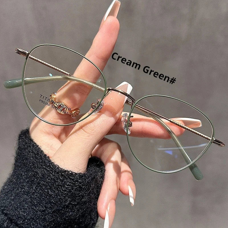 Lzabella Women's Fashion Cat Eye Style Titanium Frame Glasses Brand New Glasses Anti-Blue Light Computer Eyeglasses 90280