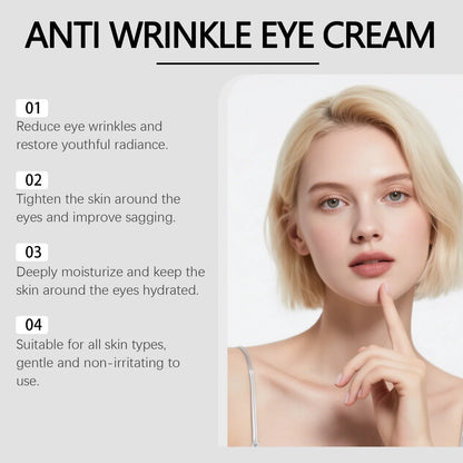 Retinol Eye Cream Reduce Swelling Relieve Dark Circles Remove Eye Bags Tightening Eye Area Anti Puffiness Collagen Eye Care Gel