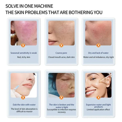 Hello Face 3 High Pressure Airflow Facial Care System - Hydrating Beauty Maintenance Equipment for Skin Care-W8