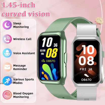 New Curved Screen Smart Watch 2025 For Health Watch Heart Rate Blood Oxygen/Pressure Sleep Monitor Sports Waterproof Smartwatch