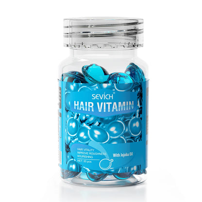 Magic Hair Vitamin Capsule Keratin Oil Fast Restore Hair Soft Smooth Shiny Deep Moisturizer Frizzy Dry Scalp Hair Care Products