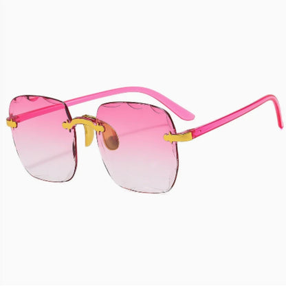 Square Sunglasses Woman Fashion Rimless Gradient Sun Glasses Brand Designer Sunglasses for Women Очки Солнечные Женские Очки