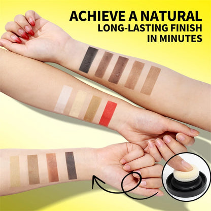 SEVICH Replaceable Hairline Powder Kit Refill Hairline Shadow Powder Root Cover Up Hair Concealer Double Ended Makeup Brush