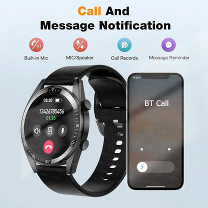 Commerce Watch Men Smartwatch 1.52 HD Wireless Call Health Tracker Custom Photo Happy Birthday Present Women Watches Gentleman