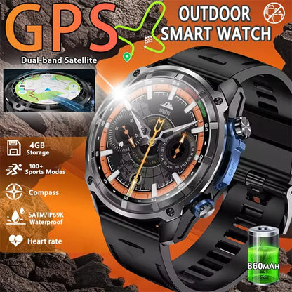 DT G1 Outdoor Sports Smartwatch 860mAh Battery 1.53inch AMOLED Screen Men's Watch Compass 5ATM Waterproof BT Call Smart Watch