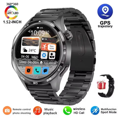 For  GT5Pro NFC GPS Sport Smart Watch Men 1.52inch Big AMOLED Screen Heart rate Bluetooth call Waterproof Women Smartwatch