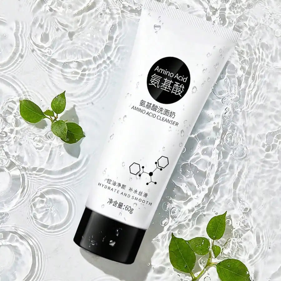 Amino Moisturizes Acid Facial Cleanser Deeply Cleans Dirt Controls Oil Enriches Foam