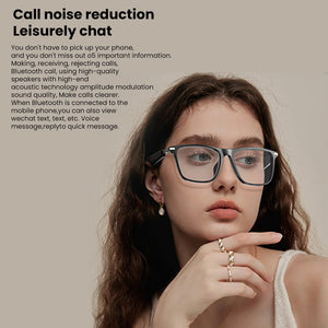 New M01 Smart Glasses Bluetooth Sunglasses AI Translation Blue Light Filter Polarized Lenses Open Music Holiday Gift