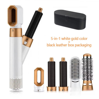 Multifunctional 5 In 1 Hair Straightener Curler Styling Set Airwrap Hair Dryer Hair Plate Hot Comb Styling Appliance
