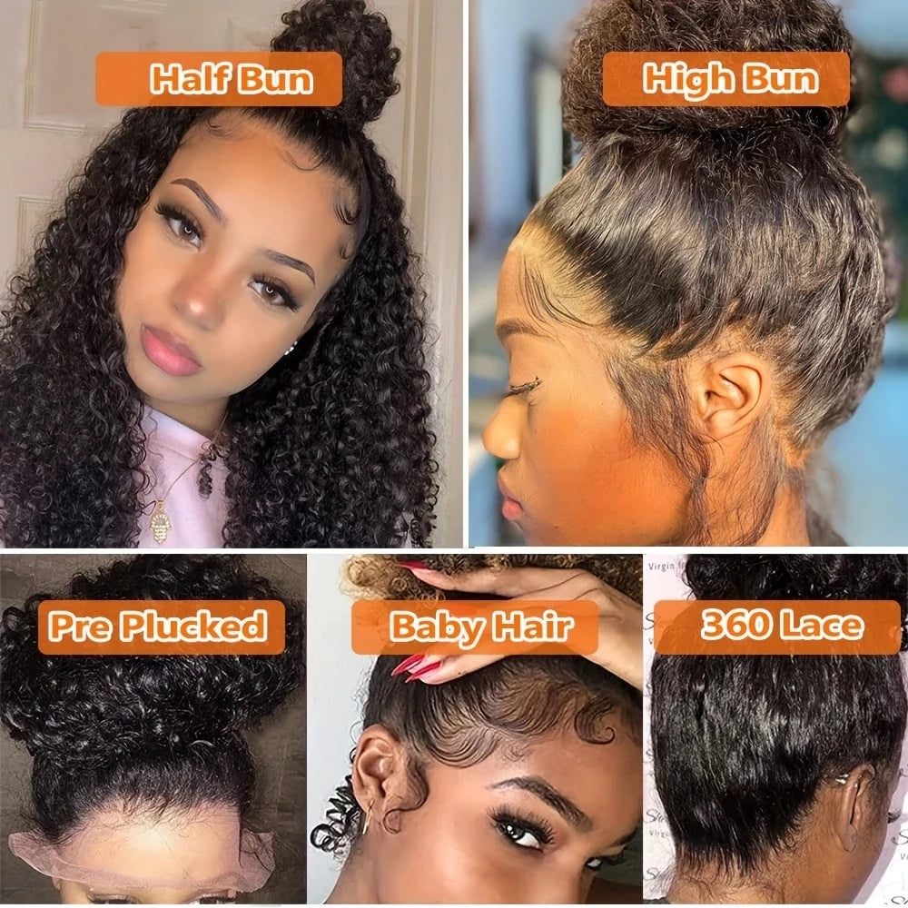 Invisi Strap 360 Hd Full Lace Front Wig Human Hair Upgrade Invisible Strap Pre Cut Water Wave 360 Glueless Human Hair Wigs