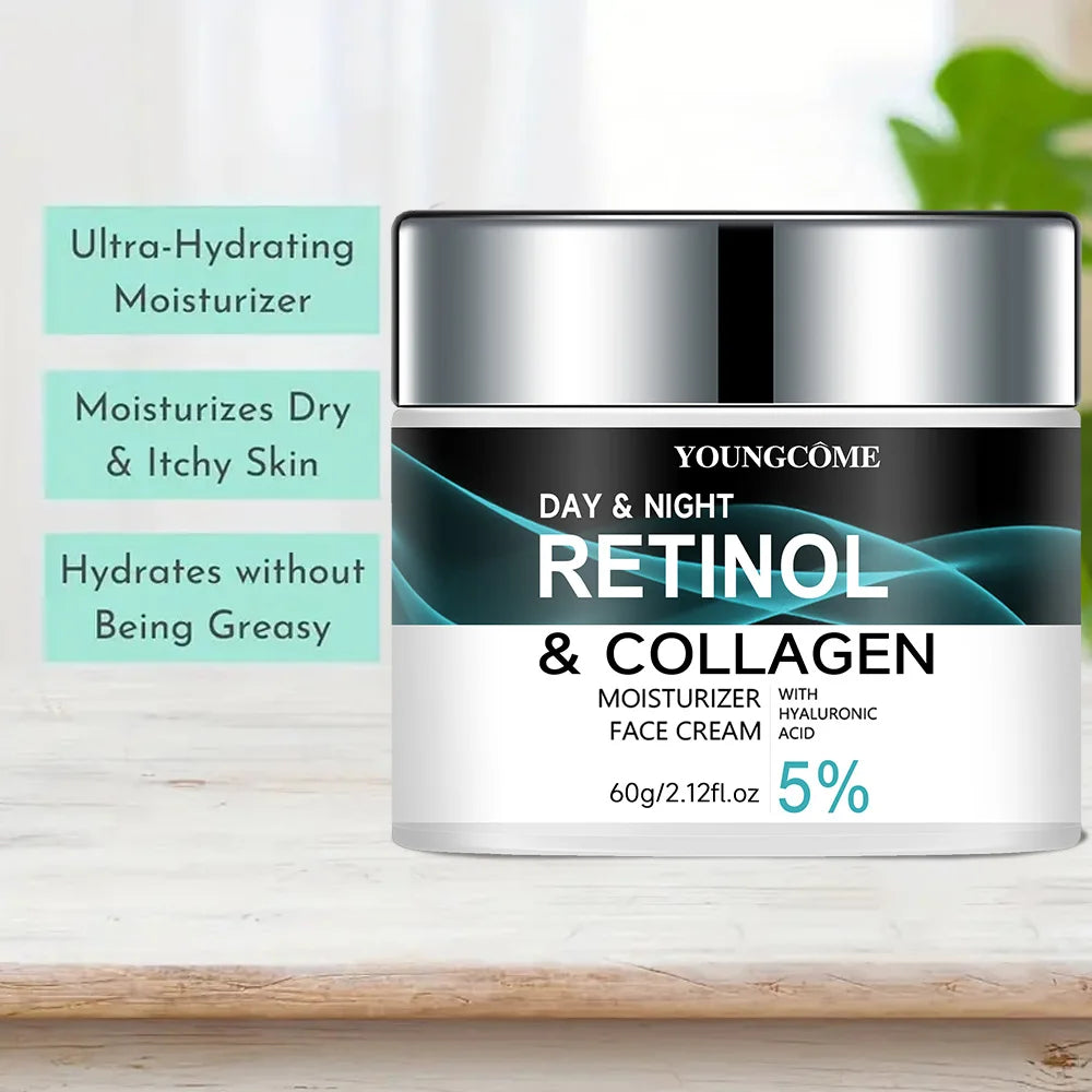 2 Pack 60g Retinol Cream Nourishing And Locking Moisture To Improve Skin Texture Promotes Skin Elasticity And Luster Nourishing