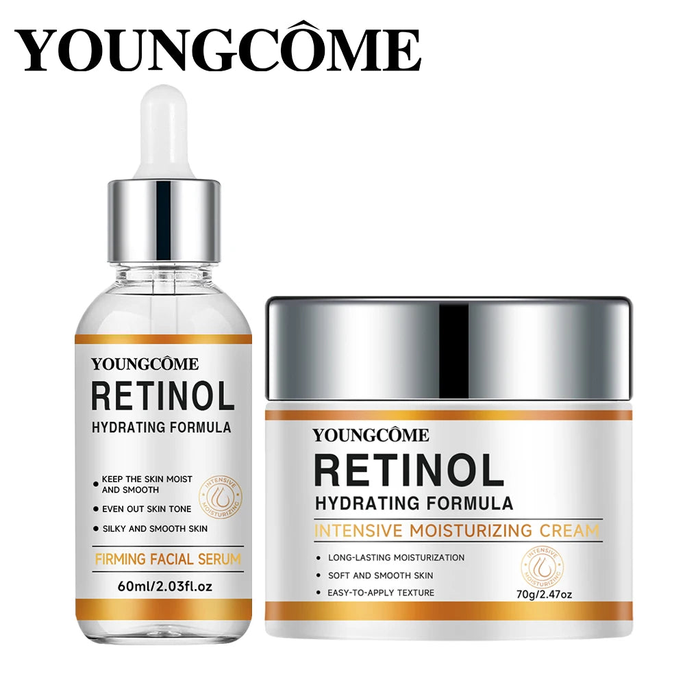 YOUNGCOME Retinol & Hyaluronic Acid Night Cream - Anti Aging Firming Moisturizer for Wrinkles, Fine Lines & Hydrated Skin