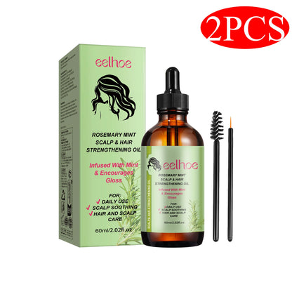 Rosemary Hair Care Essential Oil Prevent Hair Loss Reduct Dryness Frizz Nourish The Scalp Stabiliz The Roots Hair Care Products