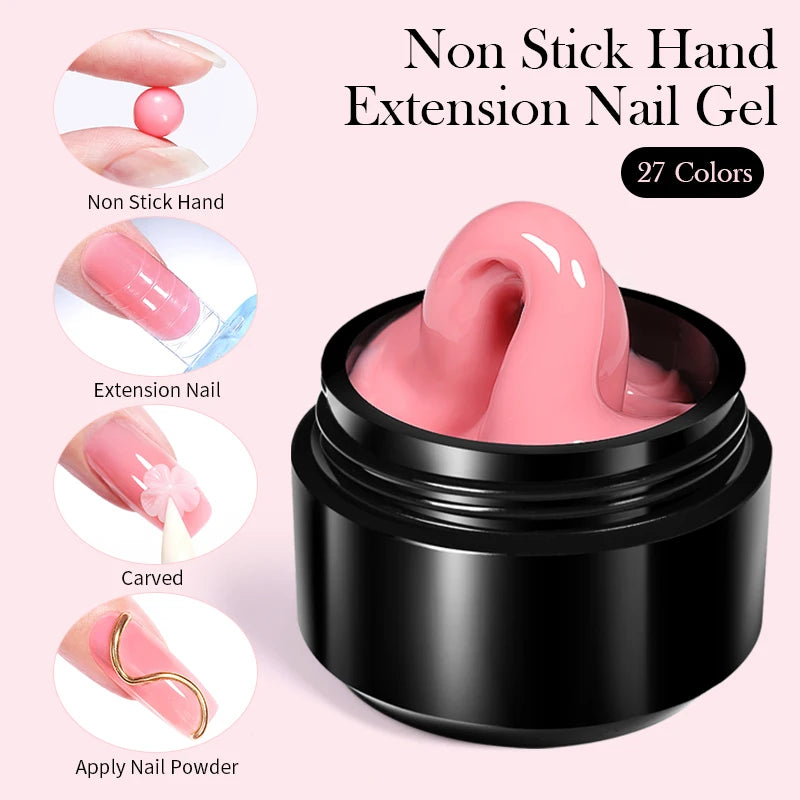 Born Pretty 15ml Aurora 3D Shaping Non Stick Hand Nail Extension Gel Soak Off UV LED For Nail Building Manicure Construction Gel