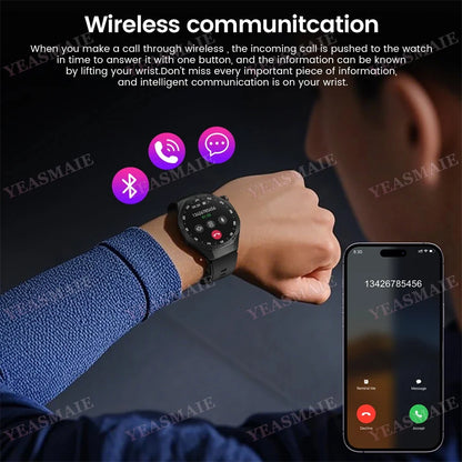 Smart Watch Men Women Watches NFC Bluetooth Call Sports Waterproof Heart Rate Sleep Monitoring Men’s Smart Watch For Android IOS