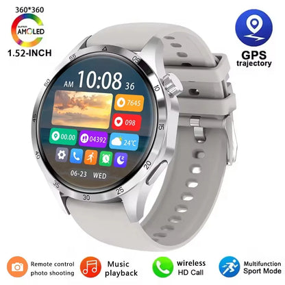 For  GT5Pro NFC GPS Sport Smart Watch Men 1.52inch Big AMOLED Screen Heart rate Bluetooth call Waterproof Women Smartwatch