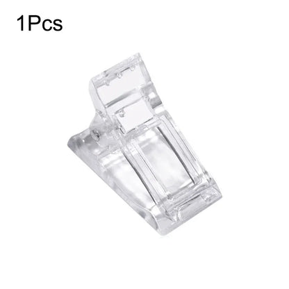 1/5/10Pcs Acrylic Nail Clip Transparent Gel Building Tips Clips Finger Nail Polish Extension UV Clamps Manicure Art Builder Tool