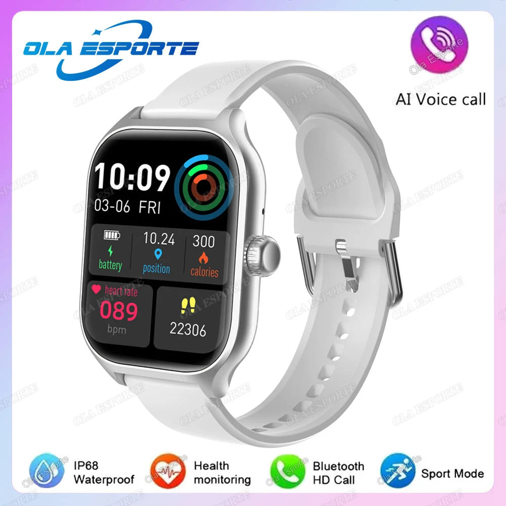 New Smart Watch Bluetooth Call Heart Rate Sleep Monitoring 100+ Sports Modes Pedometer IP68 Waterproof Smartwatch For Men Women