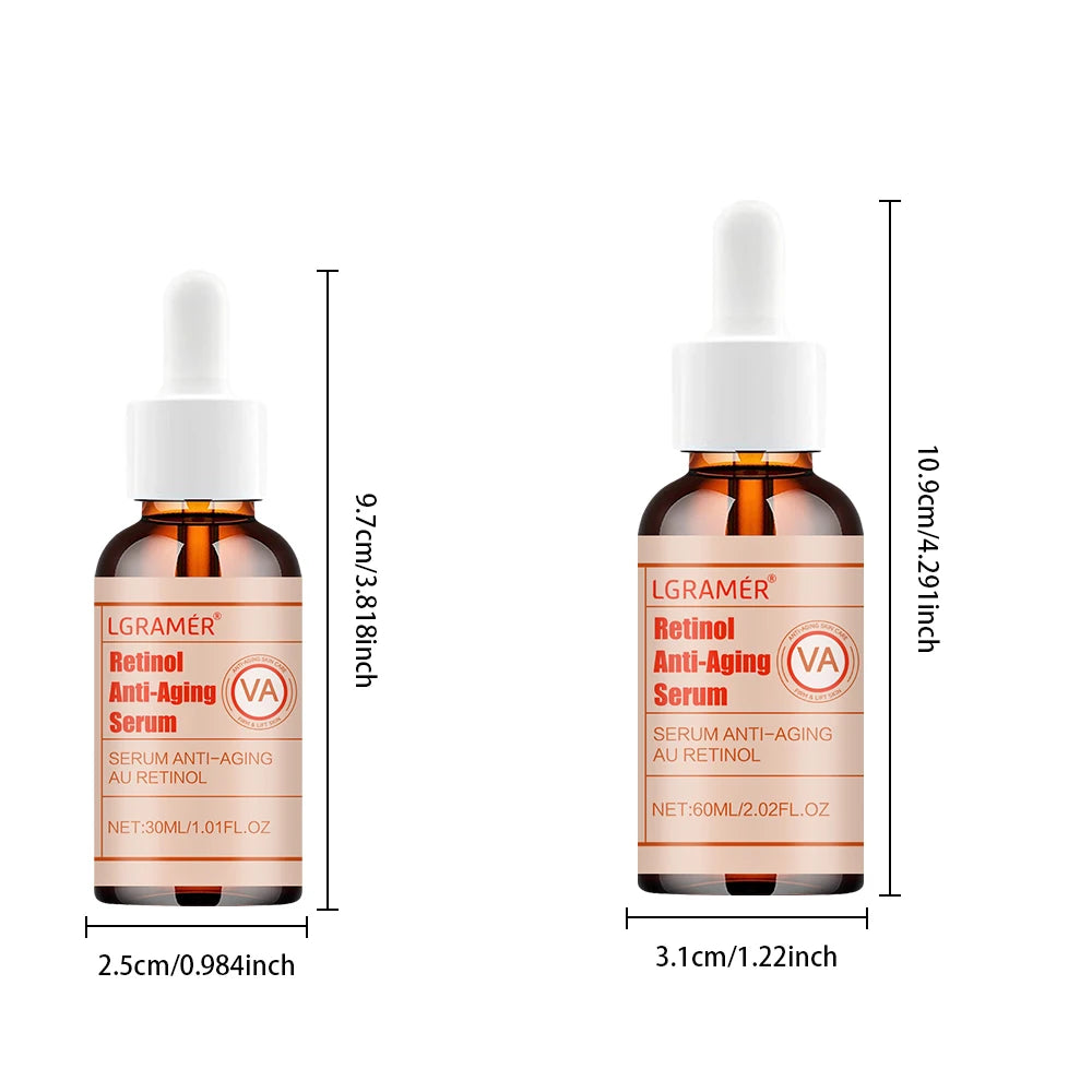 LGRAMER Retinol Facial Essence Anti-aging, Freckle Removal, Wrinkle Reduction and Whitening Suitable for All Skin Types