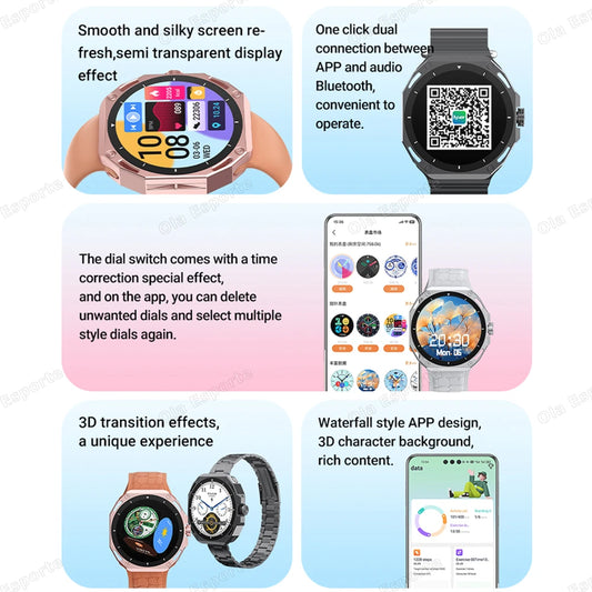 +7Pcs Smart Watch Women Men Full Touch Screen Bluetooth 5.2 Call Waterproof Watches Sports Fitness Tracker Factory IP67 ZL02 New