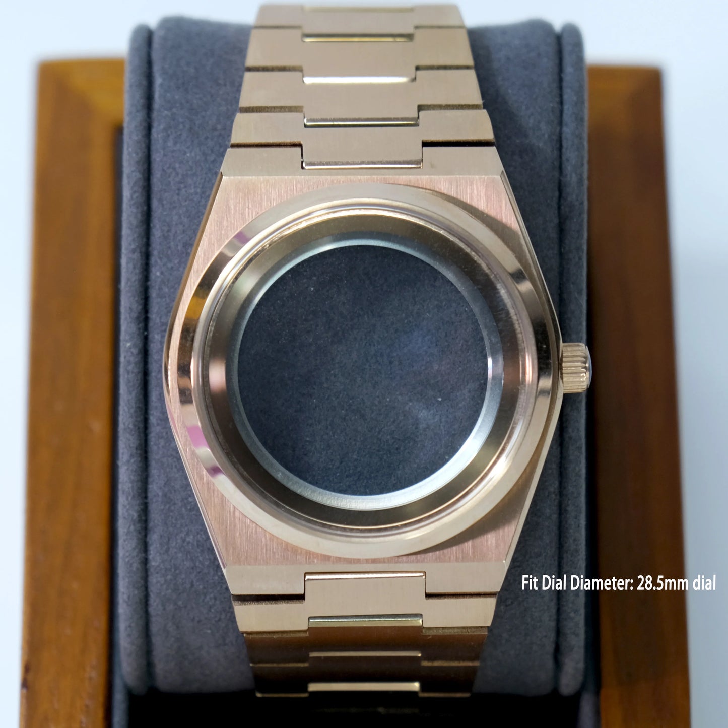 For NH35 Movement  PRX Super Player Sapphire Glass Stainless Steel Watch Case Band Fit for 28.5mm DIal Waterproof Modification