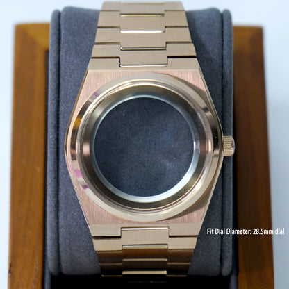 For NH35 Movement  PRX Super Player Sapphire Glass Stainless Steel Watch Case Band Fit for 28.5mm DIal Waterproof Modification