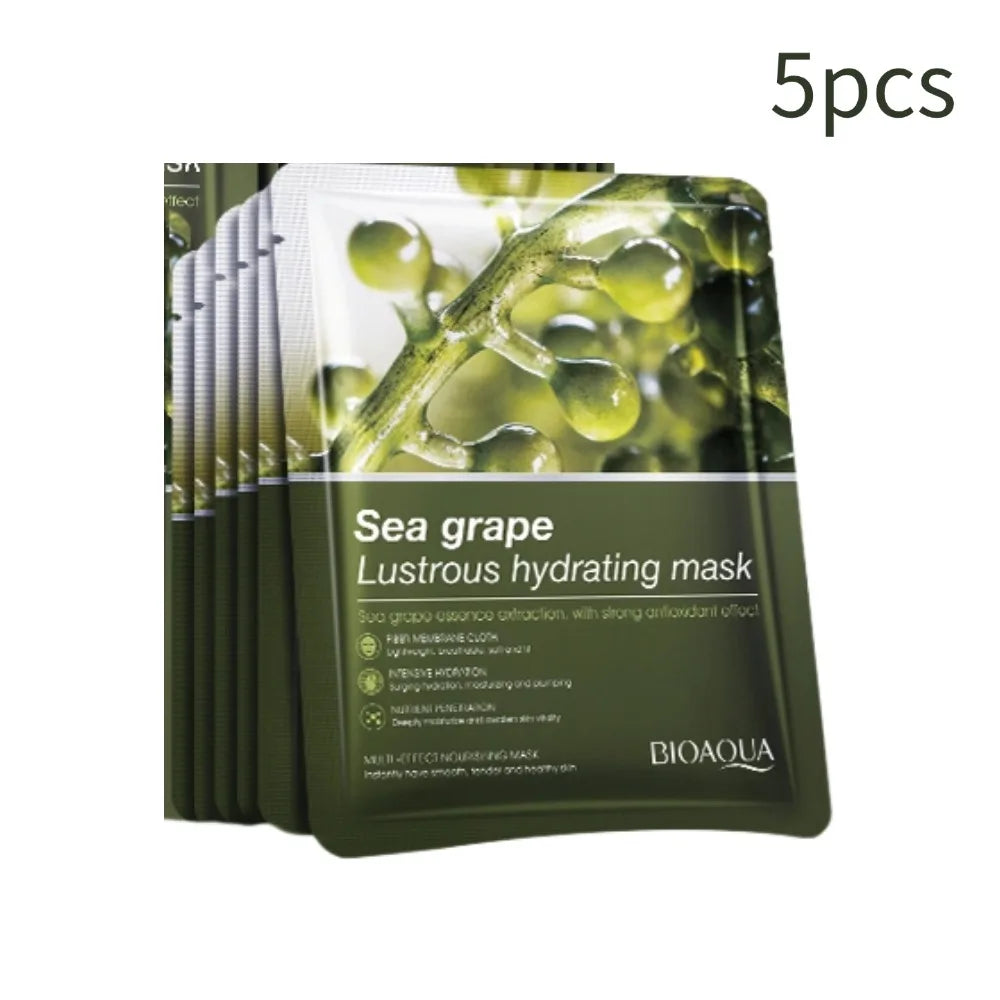 BIOAOUA Probiotics Face Mask Centella Asiatica, Aloe Vera & Vitamin C - Hydrating, Soothing, Brightening & Repairing Facial care